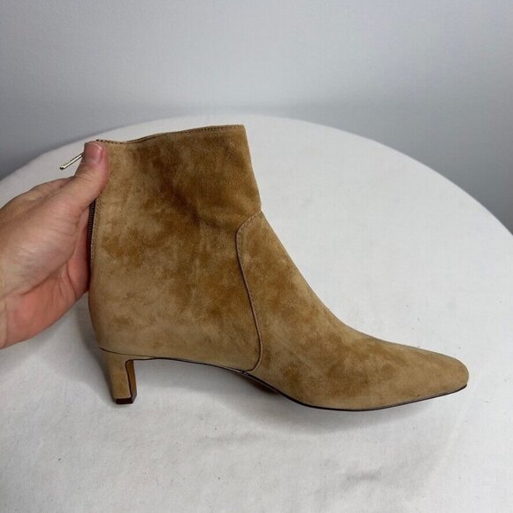 Madewell Womens Size 8 The Dimes Kitten-Heel Boot NR863 NEW Tan Suede - Picture 9 of 14